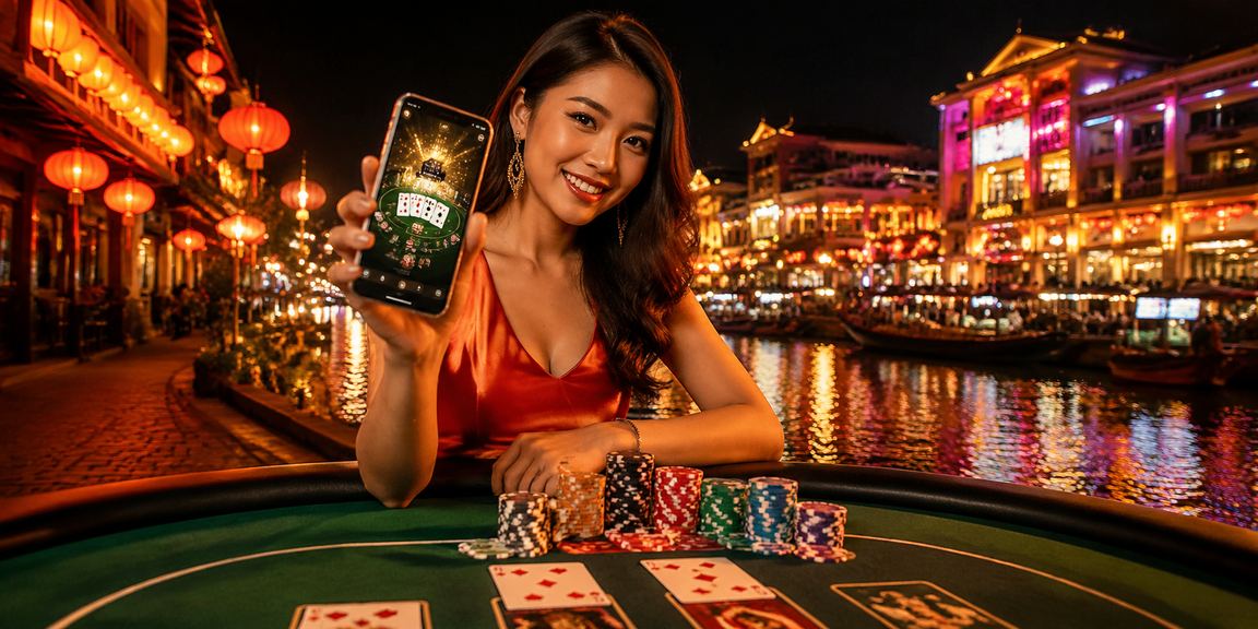Suasana permainan kasino Baccarat gaya Melayu di Melaka